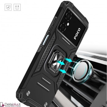 Wozinsky smūgiams atsparus dėklas su žiedu - juodas (Xiaomi Poco M5/Poco M4 5G/Redmi 10 5G) Wozinsky smūgiams atsparus dėklas su žiedu - juodas (Xiaomi Poco M5/Poco M4 5G/Redmi 10 5G)